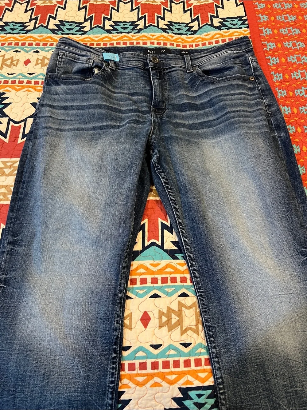 BKE TYLER Men’s  Straight Blue Jeans
